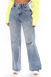 Journey Tripper  Ripped Jeans - Medium Blue Wash Ins Street